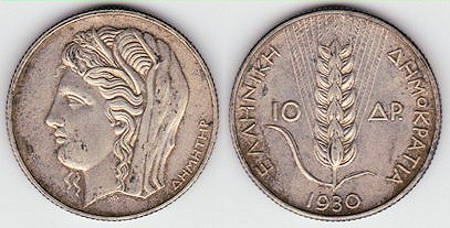10_drachmae_1930,_Greece